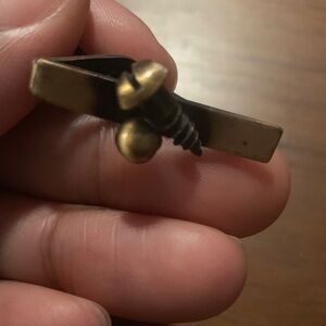 Vintage Copper Screw Tie Clip